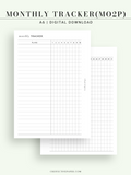 T128 | Monthly Goal & Habit Tracker, MO2P