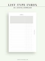 N116 | List-Type Inbox for Task, To-do, Project and Checklist