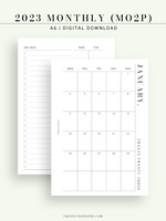 M114_2023 | 2023 Monthly Planner Printable Template (MO2P)