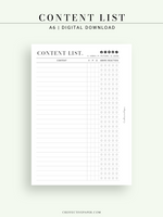 N131-2 | Contents List for Social Media