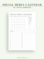 N131-4 | Social Media Calendar