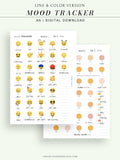 T116 | Monthly Emoji or Color Mood Tracker