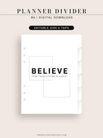 DA102 | Printable Quotes Dashboard & Planner Divider