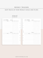 T118 | Weekly Habit and Goal Tracker