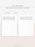 N116 | List-Type Inbox for Task, To-do, Project and Checklist