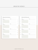 N121-2 | Health Goals Setting Planner, Wellness Journal