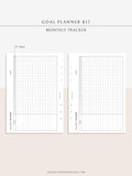 T101 | Goal Setting Planner Bundle Template for Business and Personal