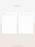 D103 | Daily Task List Printable, To-do List Organizer, Checklist Template