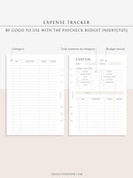 T126 | Expense Tracker in Budget, Spending Log Template