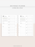 W108_01G_WO1P_2023 | 2023 Dated Weekly Planner Inserts Printable Template