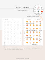 T116 | Monthly Emoji or Color Mood Tracker