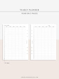 Y101 | 31 Days Yearly Planner Printable