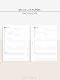 D111_C_2023 | 2023 Dated Daily Planner, Lined Layout, Day on a Page