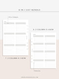 N107 | Checklist Bundle Template to Personalize Category