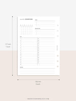 M108 | Monthly Overview, Month on a Page Printable Planner Inserts