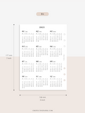 Y104_2023 | 2023 Calendar Planner Inserts Printable