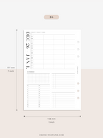 W117_2023 | 2023 Dated Weekly Planner, 24-hour Time Scheduler, WO4P