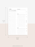 D111_DO1P | Day on a Page, Daily Planner Printable Inserts Template