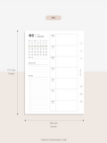 W108_01GX_WO2P_2023 | 2023 Dated Weekly Planner Inserts Printable Template