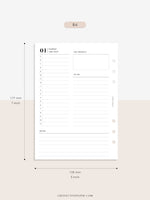 D111_C_2023 | 2023 Dated Daily Planner, Lined Layout, Day on a Page