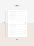 W117 | WO4P, Weekly 24-hour Schedule, To-do List Planner Template