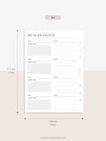 N121-2 | Health Goals Setting Planner, Wellness Journal