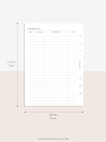 N111 | Vehicle Maintenance Log Printable, Car Repair Tracker Template