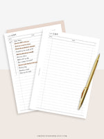 D103 | Daily Task List Printable, To-do List Organizer, Checklist Template