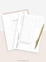 M115 | Monthly Project Timeline Template, Business Planner