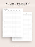 Y101 | 31 Days Yearly Planner Printable