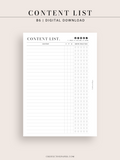 N131-2 | Contents List for Social Media