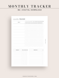 T130 | Monthly, Weekly, Daily Tracker