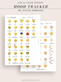 T116 | Monthly Emoji or Color Mood Tracker