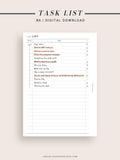 D103 | Daily Task List Printable, To-do List Organizer, Checklist Template