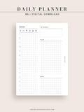 D111_DO1P | Day on a Page, Daily Planner Printable Inserts Template