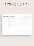 M115 | Monthly Project Timeline Template, Business Planner