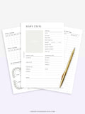 N112 | Baby Info & Growth Log & Vaccination Records Template