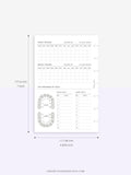 N112 | Baby Info & Growth Log & Vaccination Records Template