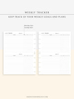 T118 | Weekly Habit and Goal Tracker