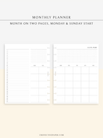 M121 | Monthly Planner, MO2P