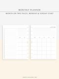 M121 | Monthly Planner, MO2P