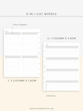 N107 | Checklist Bundle Template to Personalize Category