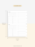 W117 | WO4P, Weekly 24-hour Schedule, To-do List Planner Template