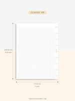 N120 | All-round Grid Notes Template, Printable Bullet Journal Inserts