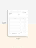 D108 | Daily Study Planner Inserts Printable Template