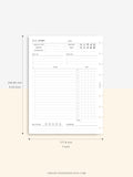 D108 | Daily Study Planner Inserts Printable Template