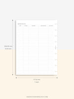 N113 | Personal Information & Medical Log Template