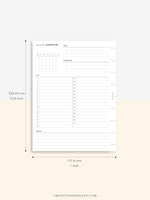 M108 | Monthly Overview, Month on a Page Printable Planner Inserts
