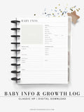 N112 | Baby Info & Growth Log & Vaccination Records Template