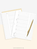 W102_H_2 | Horizontal Weekly Planner Printable